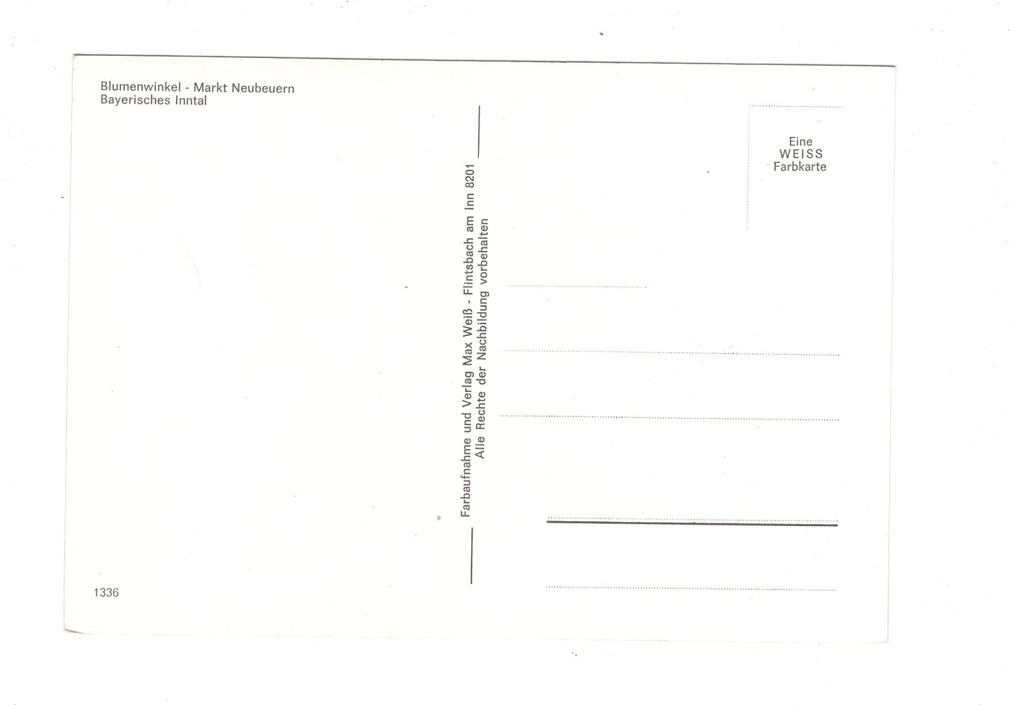 Ansichtskarte Markt Neubeuern / Blumenwinkel / H1-63
