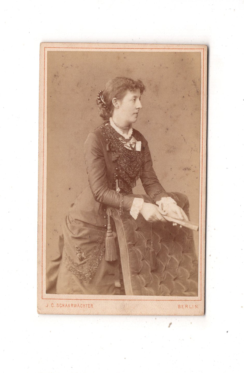 Fotografie Feine Dame - Berlin um 1880 / CDV L1-33