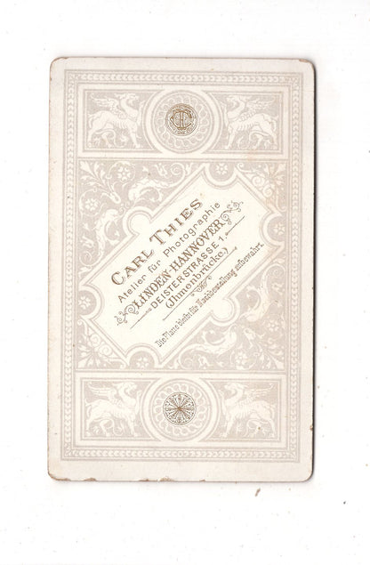 Fotografie Niedlicher kleiner Junge - Linden-Hannover 1880er / CDV M1-15