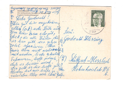 Ansichtskarte Baden-Baden / Kurheim Korbmattfelsenhof / J1-57