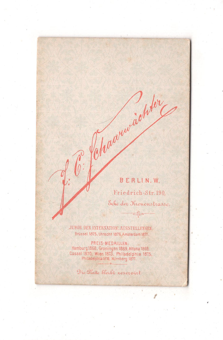 Fotografie Feine Dame - Berlin um 1880 / CDV L1-33