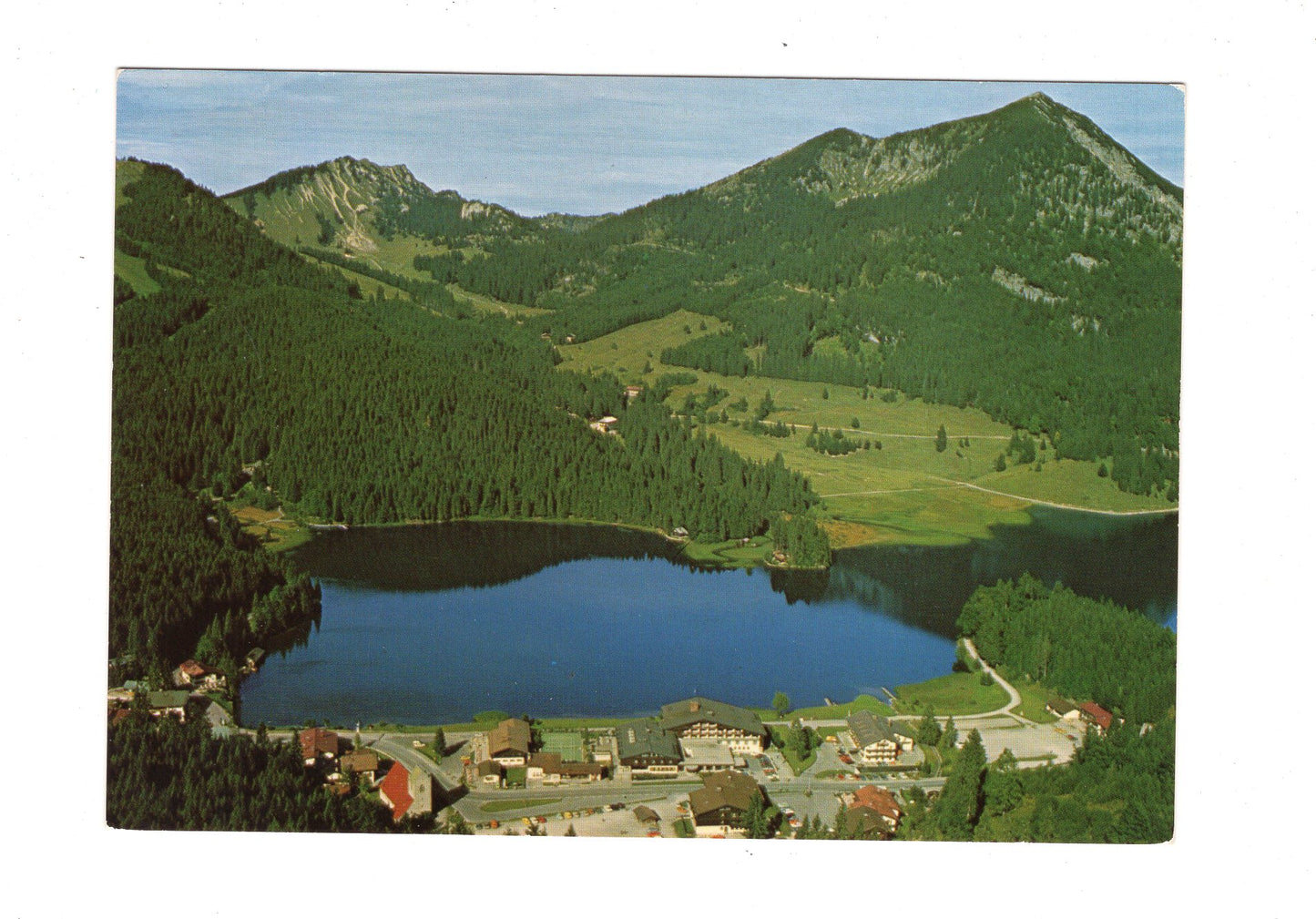 Ansichtskarte Spitzingsee mit Blick zur Bodenschneid / H1-63