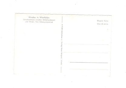 Ansichtskarte Minden in Westfalen / Schachtschleuse