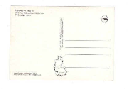 Ansichtskarte Spitzingsee mit Blick zur Bodenschneid / H1-63