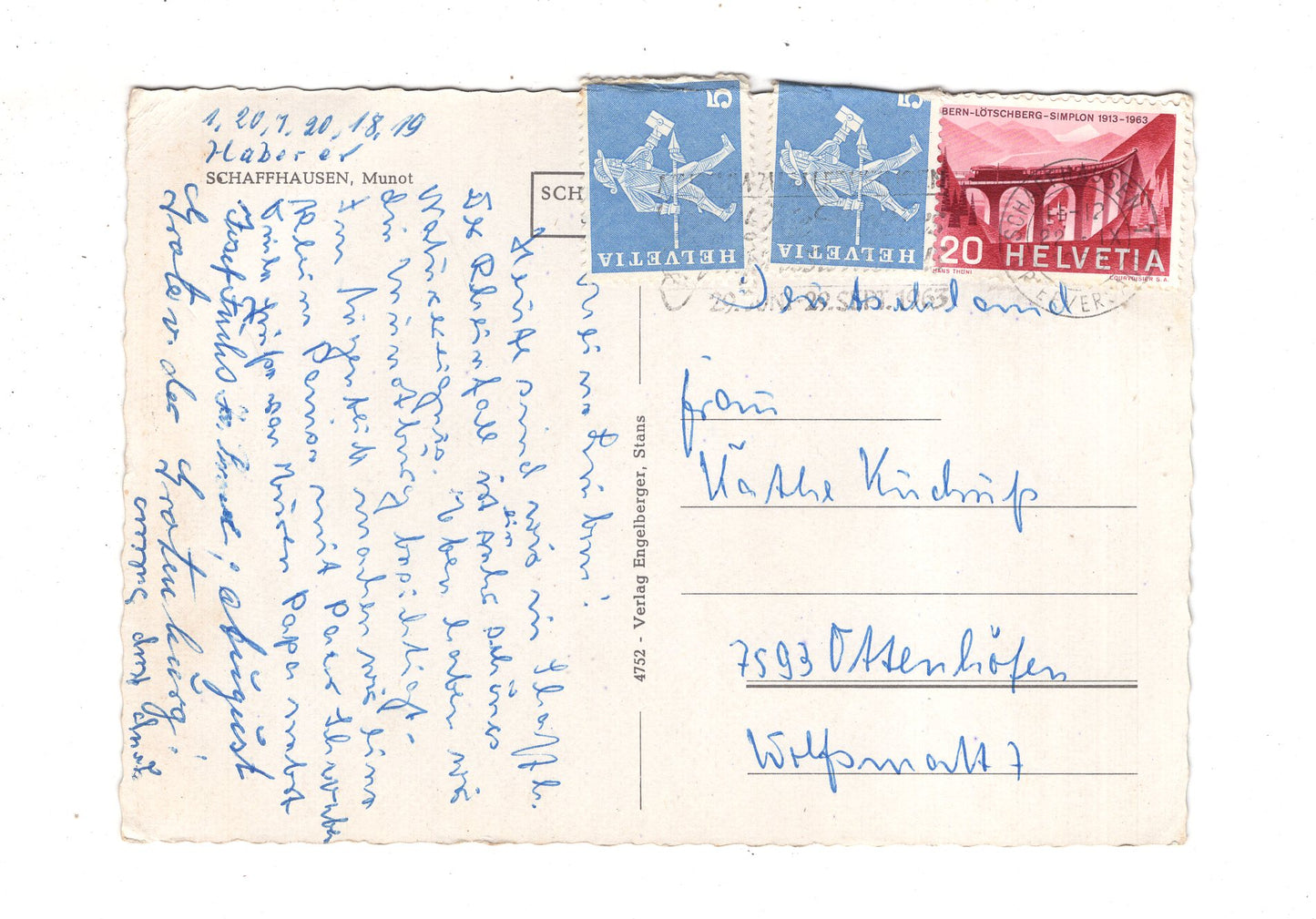 Ansichtskarte Schaffhausen / Munot / Schweiz