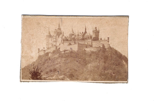 Fotografie Historische Ansicht von Burg Hohenzollern - um 1883