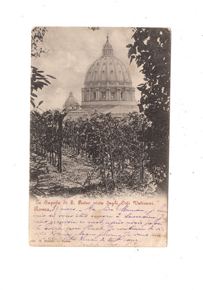 Ansichtskarte Roma Rom / La Cupola di S. Pietro / Italien / N1-56