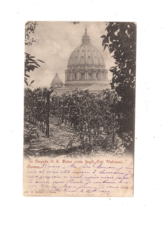 Ansichtskarte Roma Rom / La Cupola di S. Pietro / Italien / N1-56