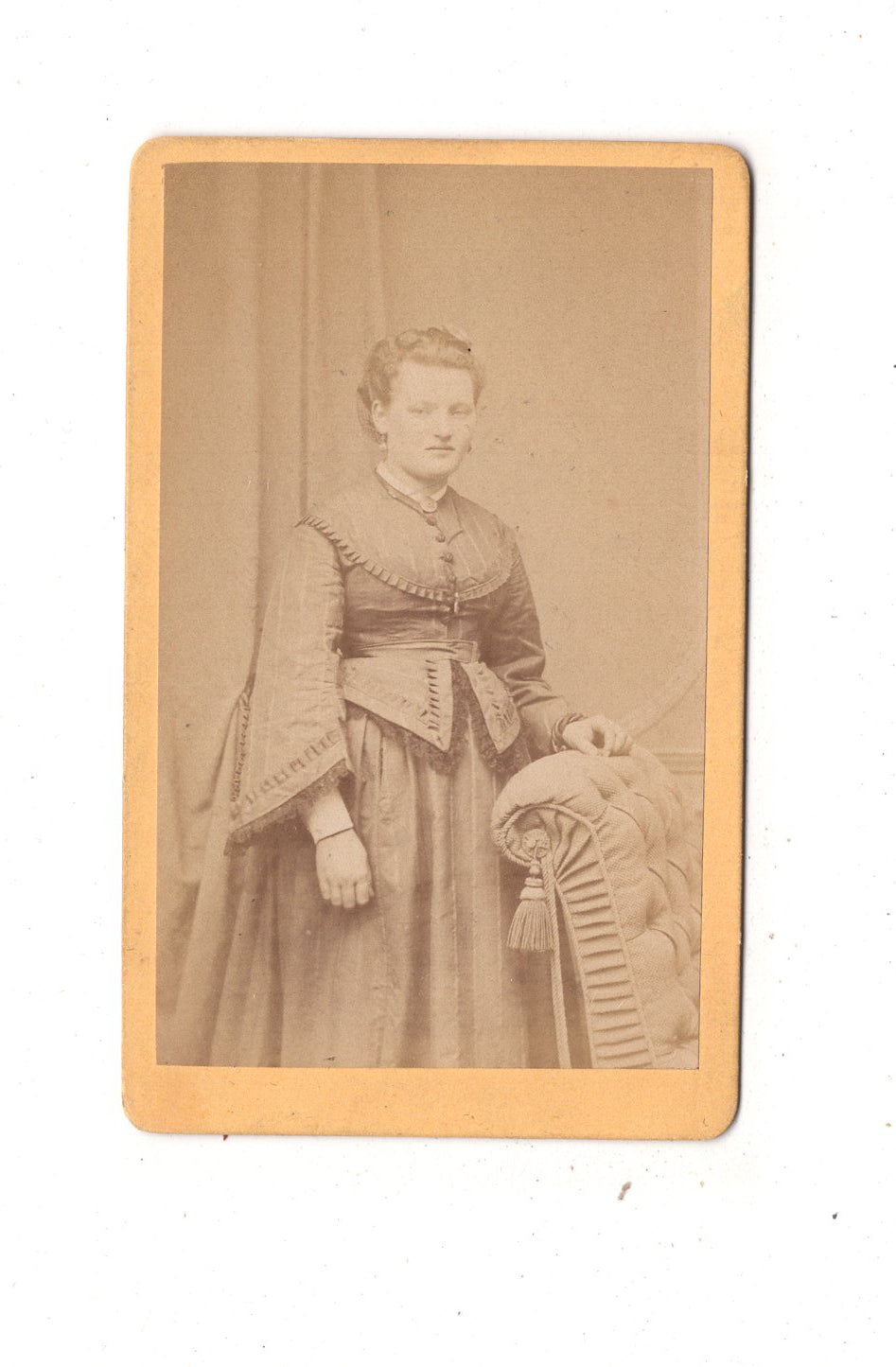 Fotografie Feine Dame - Annaberg 1870er / CDV L1-33