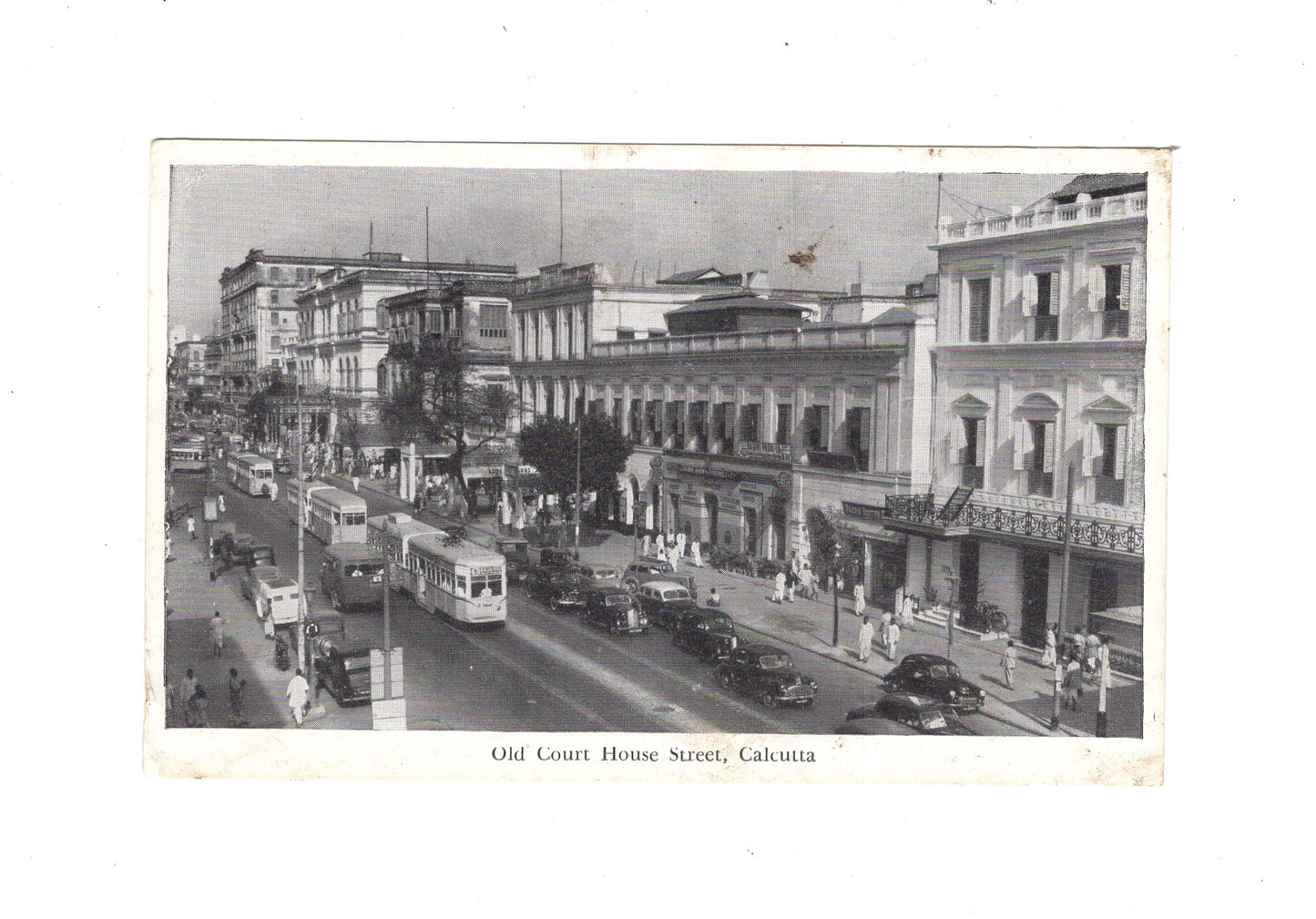 Ansichtskarte Old Court House Street / Kalkutta / Indien