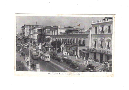 Ansichtskarte Old Court House Street / Kalkutta / Indien