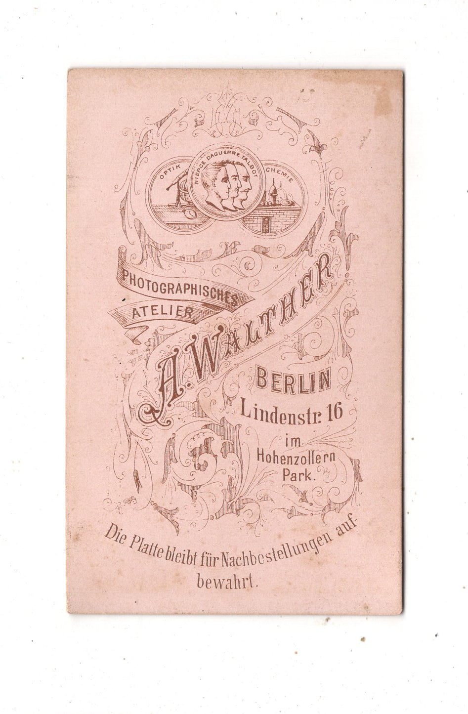 Fotografie Soldat - Berlin um 1880