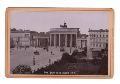 Fotografie Berlin / Das Brandenburger Tor - 1893 / CAB U-36