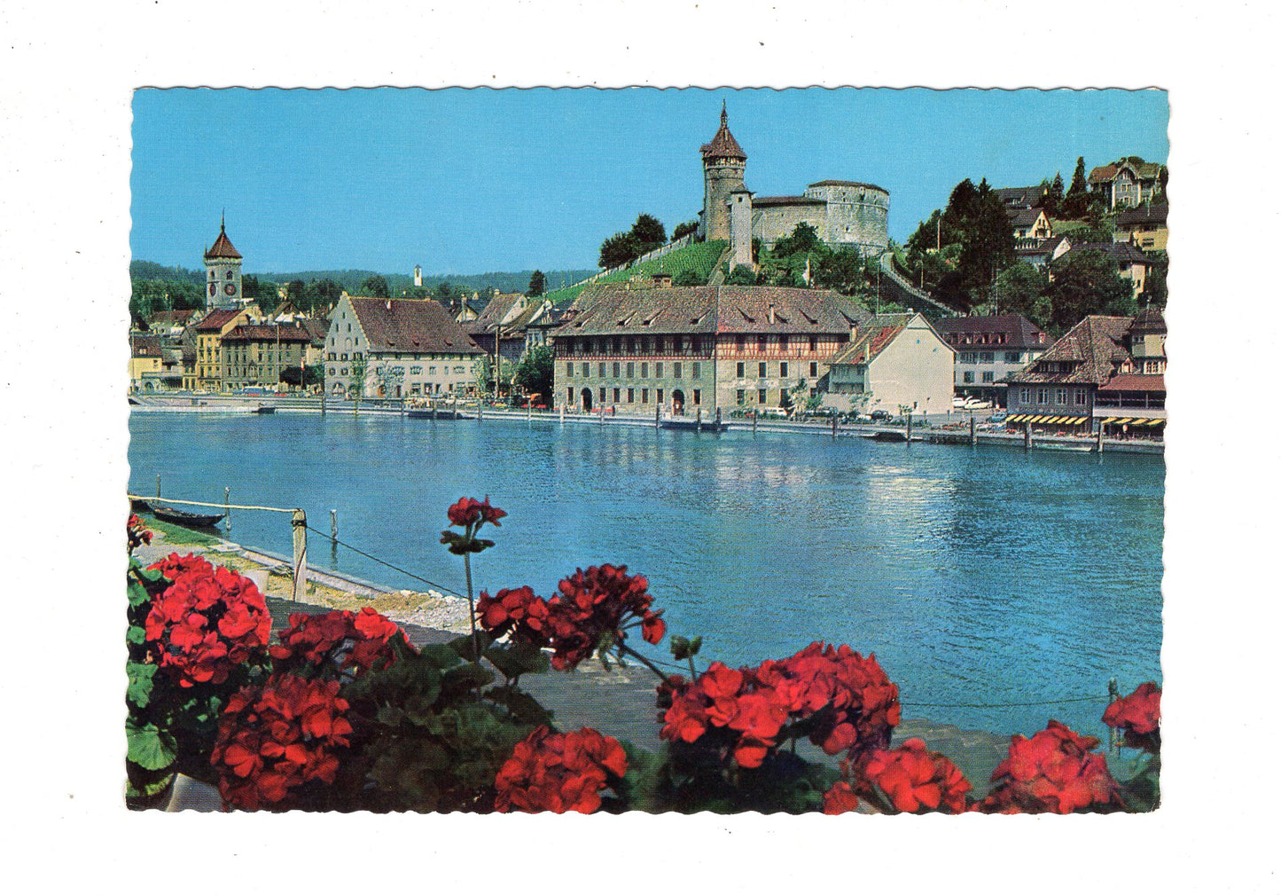Ansichtskarte Schaffhausen / Munot - Rhein / Schweiz