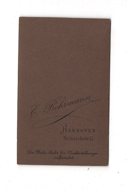 Fotografie Niedlicher kleiner Junge - Hannover um 1910 / CDV M1-15
