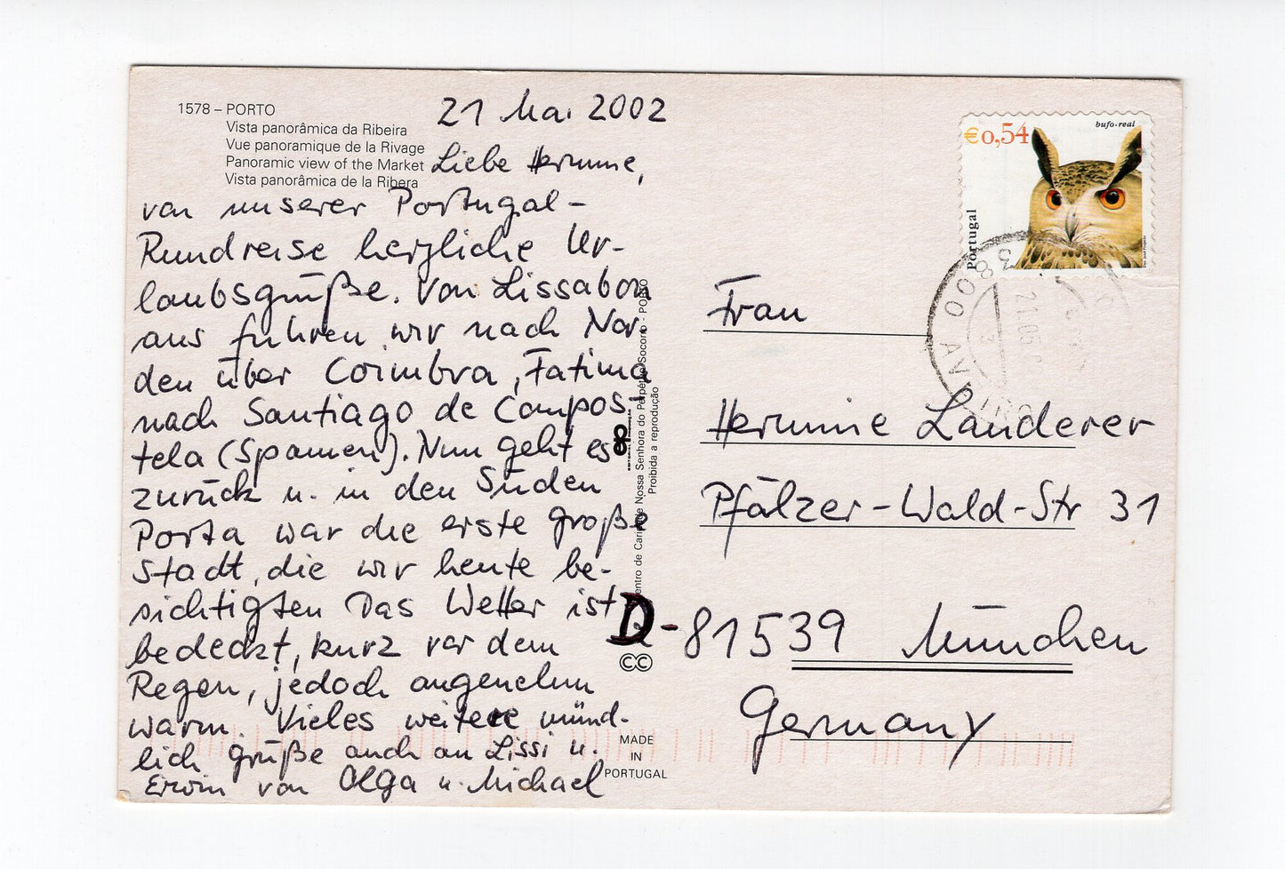 Ansichtskarte Porto / Portugal