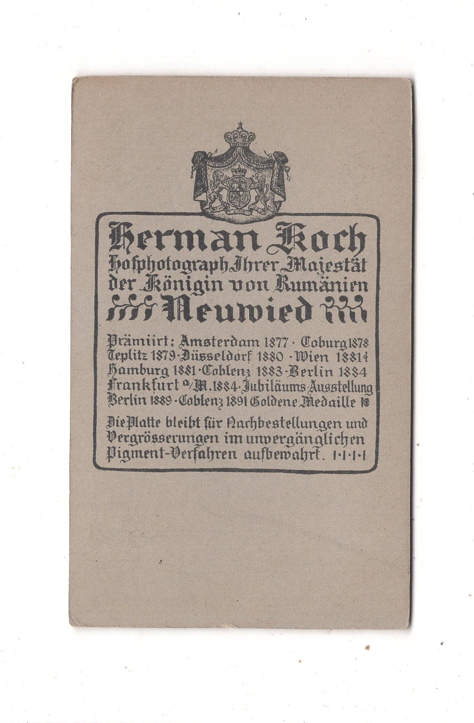 Fotografie Niedliches kleines Mädchen - Neuwied 1900er