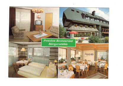 Ansichtskarte Pension Restaurant Bürgerstüble / Hinterzarten im Schwarzwald / G1-66