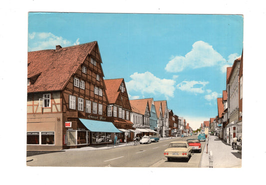 Ansichtskarte Nienburg / Weser / Lange Straße
