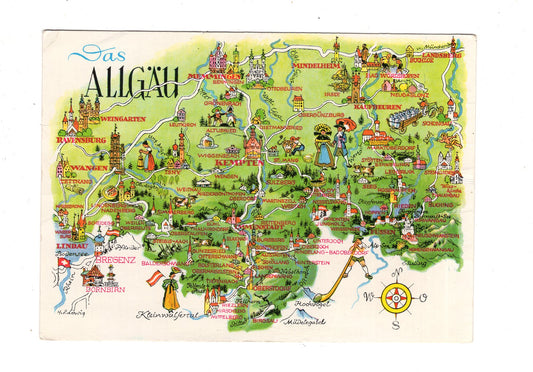 Ansichtskarte Das Allgäu / M1-55