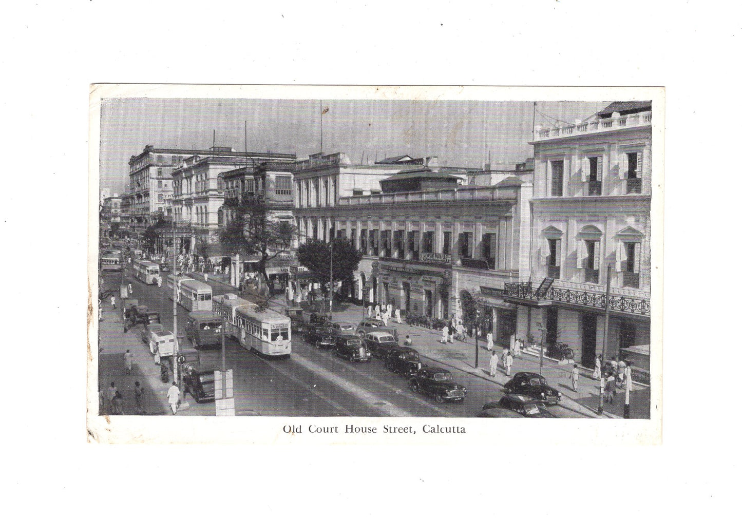 Ansichtskarte Old Court House Street / Kalkutta / Indien