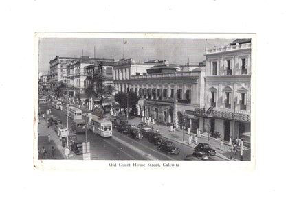 Ansichtskarte Old Court House Street / Kalkutta / Indien