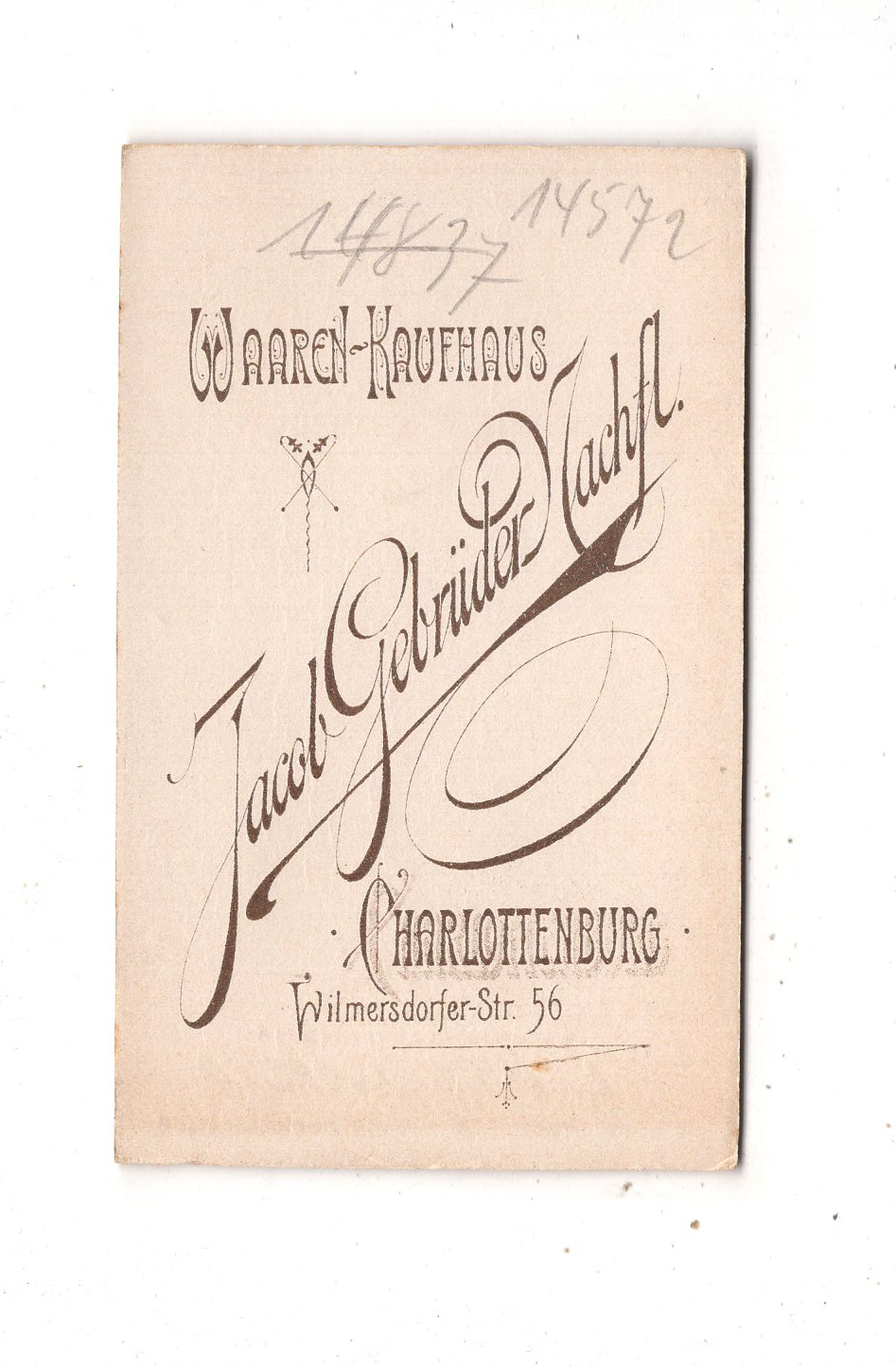 Fotografie Herrenportrait - Charlottenburg 1890er