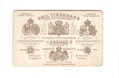 Fotografie Damenportrait - Bremen um 1890 / CDV C1-13