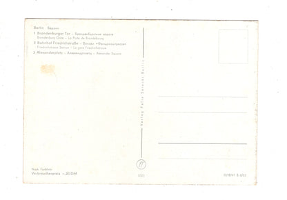 Ansichtskarte Berlin / DDR / Brandenburger Tor +++ / K1-50