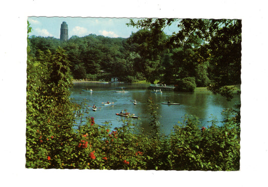 Ansichtskarte Bochum / Stadtpark und Bismarckturm