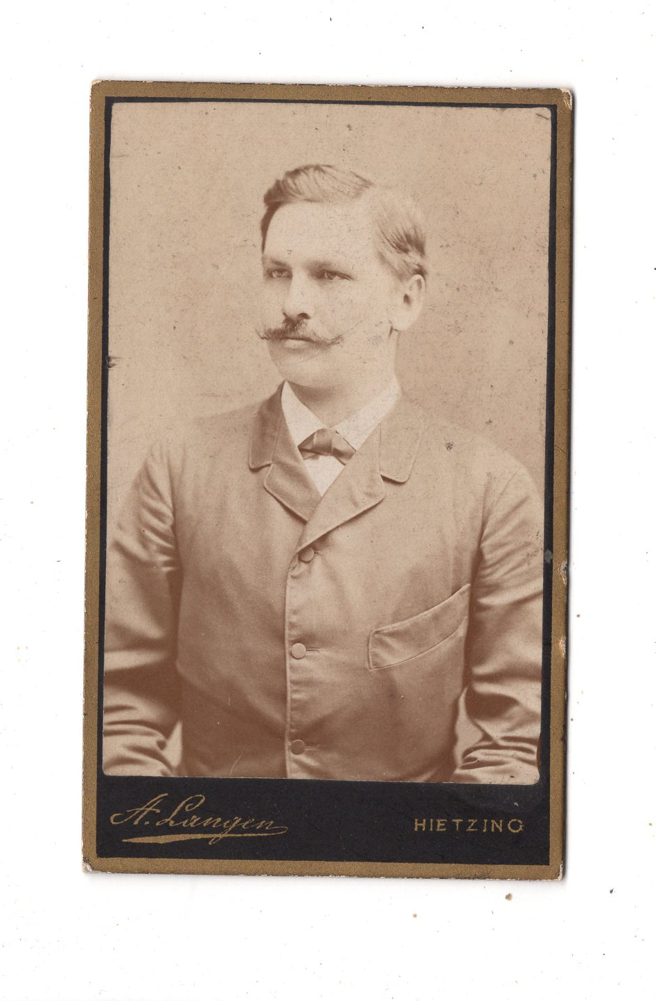 Fotografie Herrenportrait - Wien-Hietzing 1880er