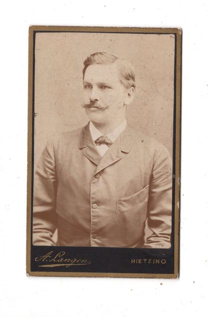 Fotografie Herrenportrait - Wien-Hietzing 1880er
