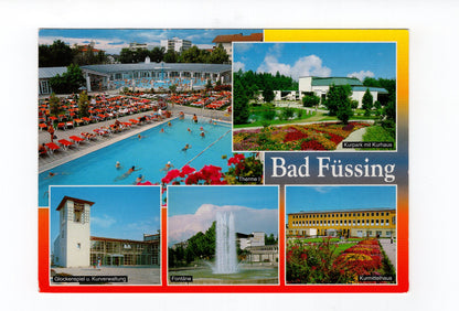 Ansichtskarte Bad Füssing / Kurpark mit Kurhaus +++