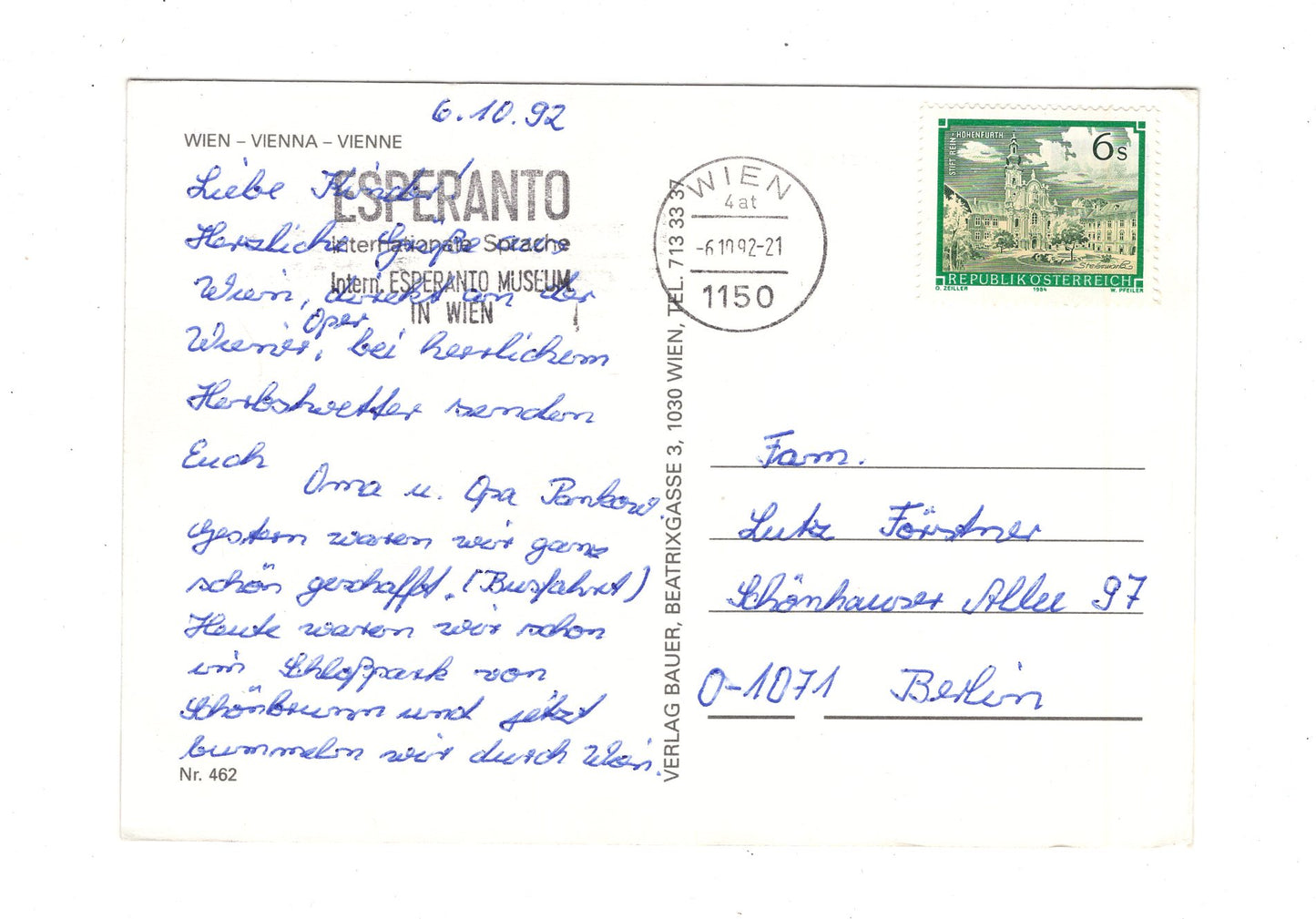 Ansichtskarte Wien Vienna / Österreich