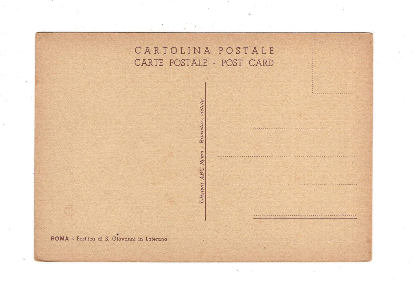 Ansichtskarte Roma Rom / Basilica di S. Giovanni in Laterano / Italien / N1-56