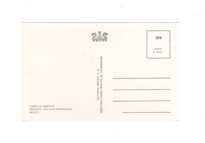 Ansichtskarte San Juan Teotihuacan / Cabeza Serpiente / Mexiko