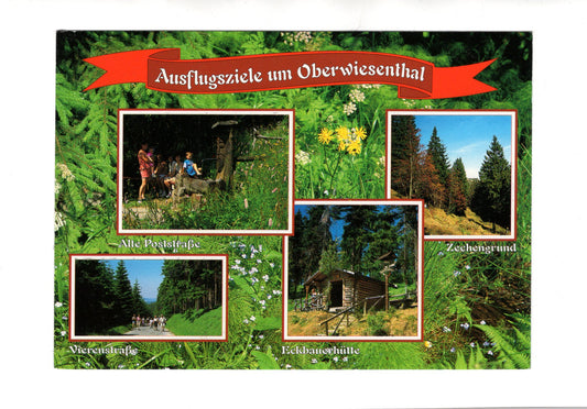 Ansichtskarte Ausflugsziele um Oberwiesenthal
