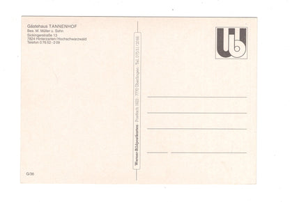 Ansichtskarte Gästehaus Tannenhof / Hinterzarten im Schwarzwald / G1-66