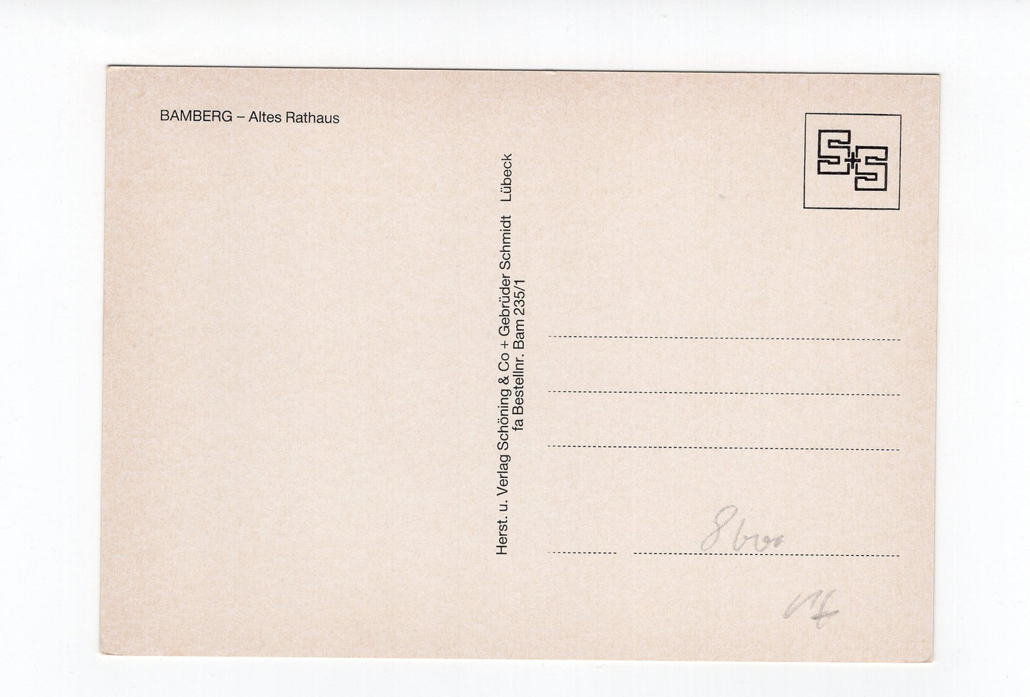 Ansichtskarte  Bamberg / Altes Rathaus