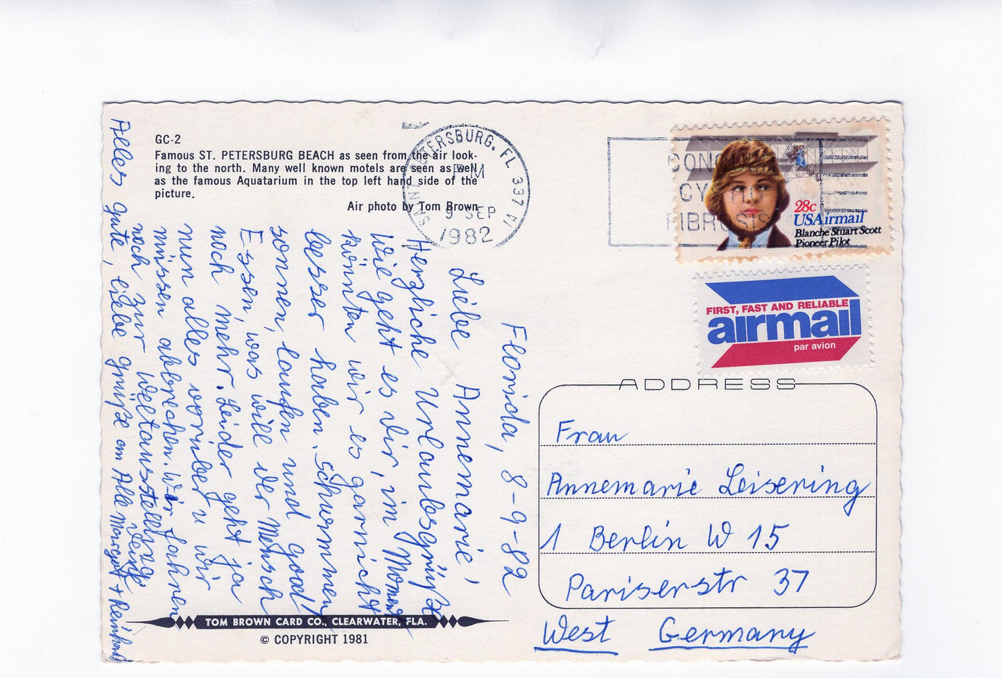 Ansichtskarte St. Petersburg Beach / Florida / USA