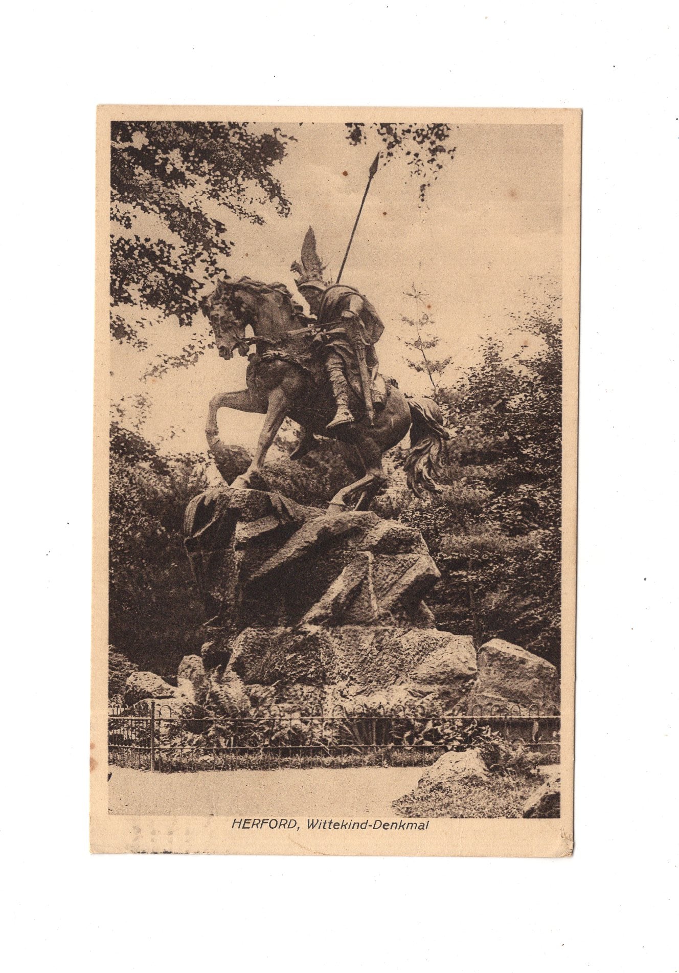 Ansichtskarte Herford / Wittekind-Denkmal