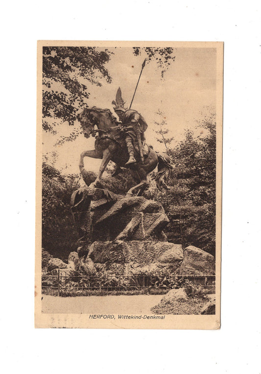 Ansichtskarte Herford / Wittekind-Denkmal