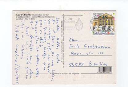 Ansichtskarte Bad Füssing / Kurpark mit Kurhaus +++