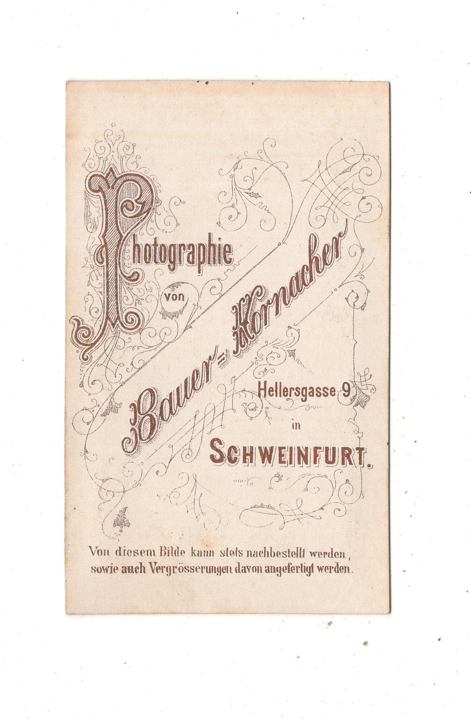 Fotografie Niedliches kleines Mädchen - Schweinfurt 1870er