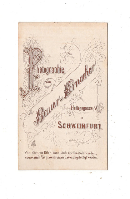 Fotografie Niedliches kleines Mädchen - Schweinfurt 1870er