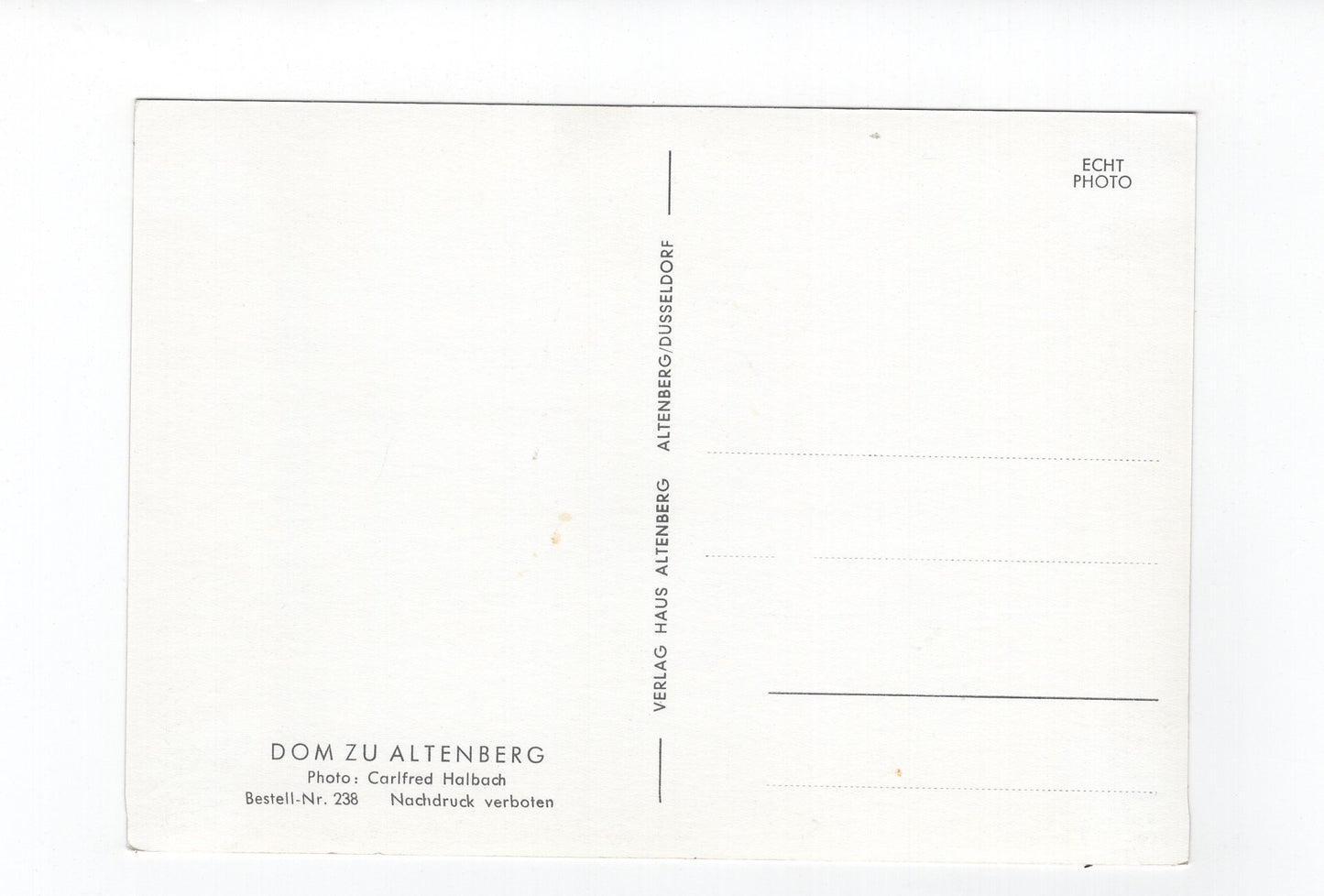 Ansichtskarte Dom zu Altenberg