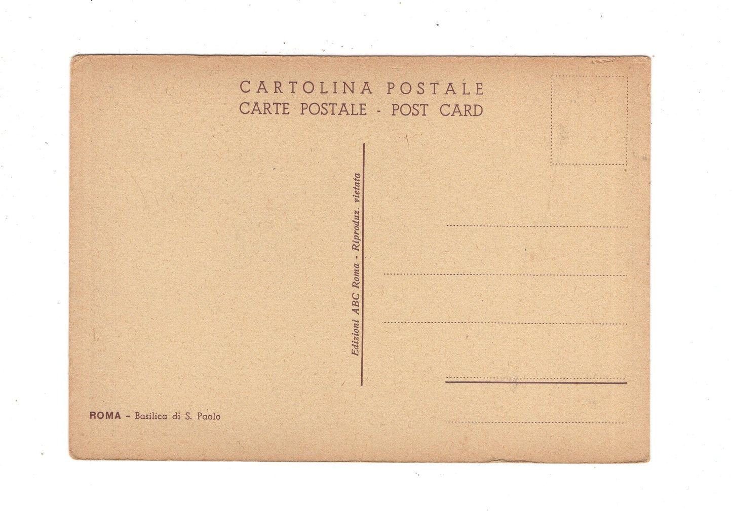 Ansichtskarte Roma Rom / Basilica di S. Paolo / Italien / N1-56