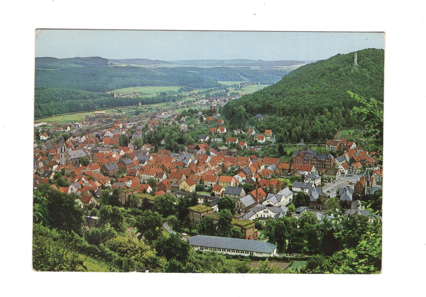 Ansichtskarte Niedermarsberg / Sauerland / Blick auf den Bilstein