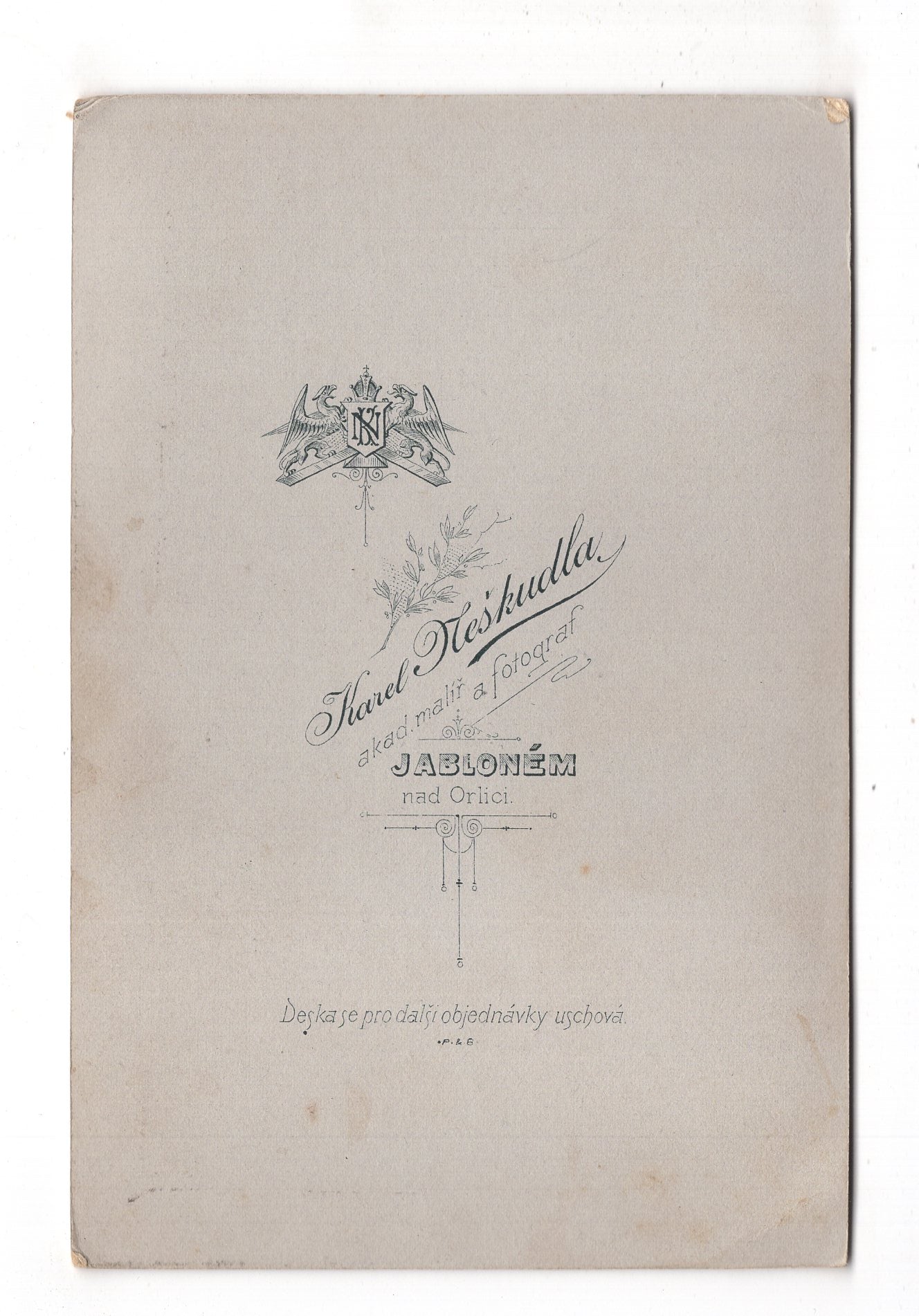 Fotografie Feiner Herr - Jablonne nad Orlici 1900er / CAB X-21