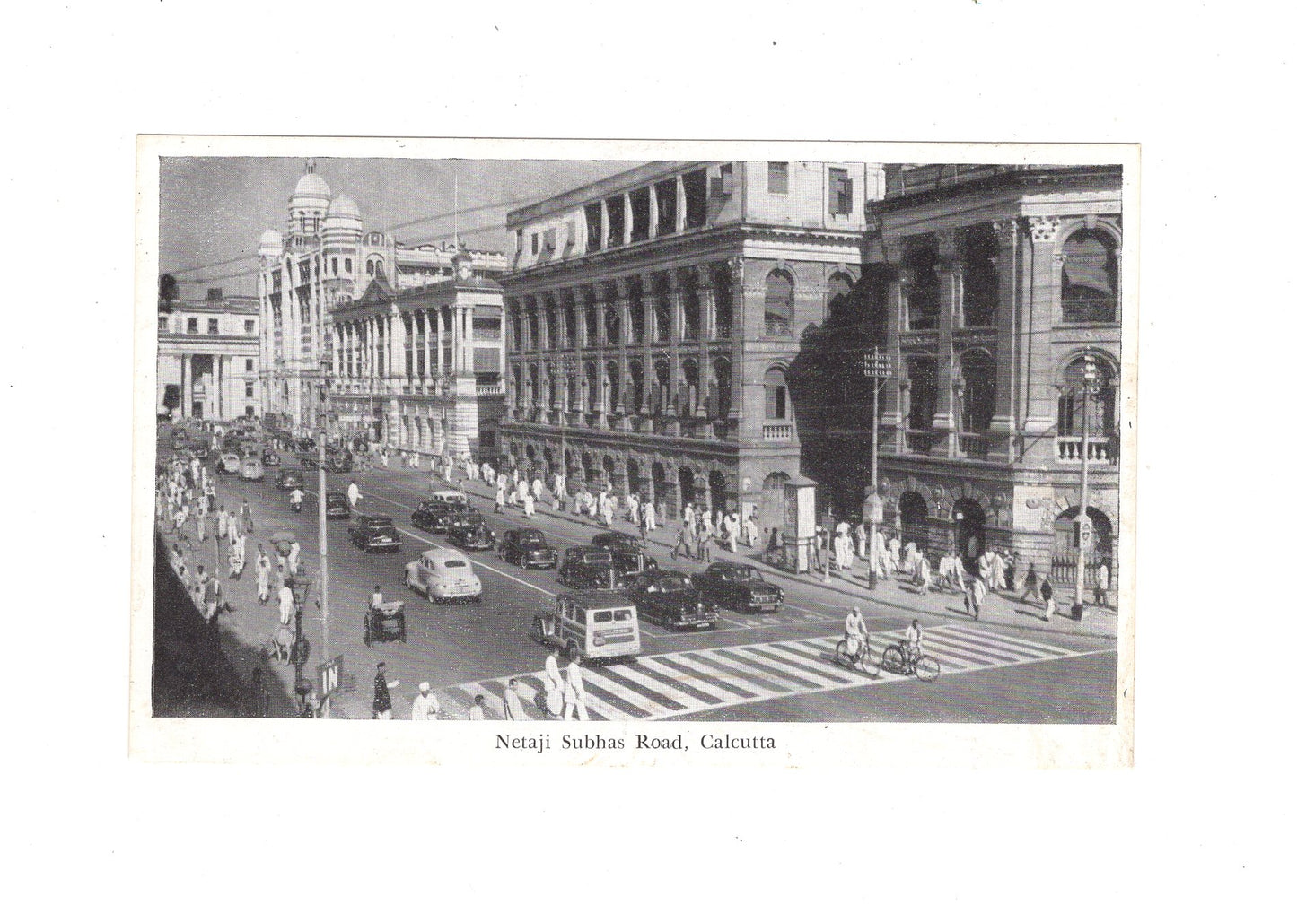 Ansichtskarte Netaji Subhas Road / Kalkutta / Indien